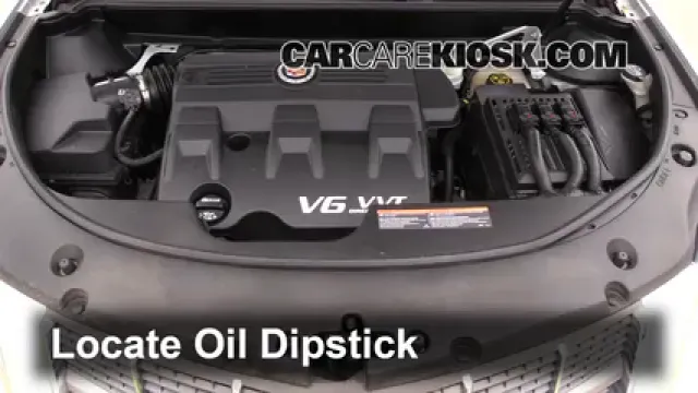 2012 Cadillac SRX Luxury 3.6L V6 FlexFuel Oil Check Oil Level